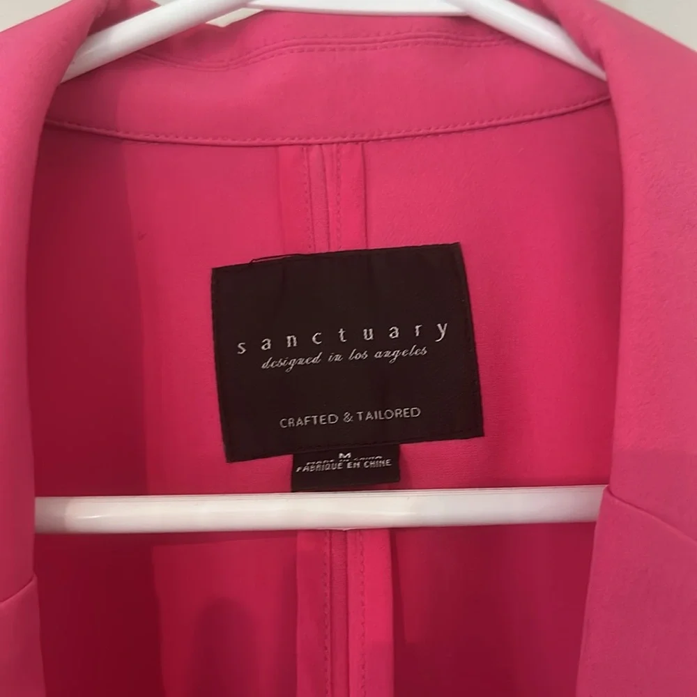 Sanctuary Los Angeles Hot Pink Oversized Blazer Size M - Picture 2 of 3